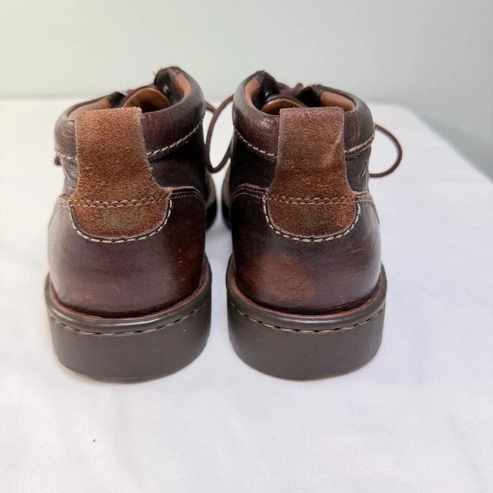 Clarks Stratton Limit Lace Up Chukka Ankle Boots in Brown‎ Leather Size 8